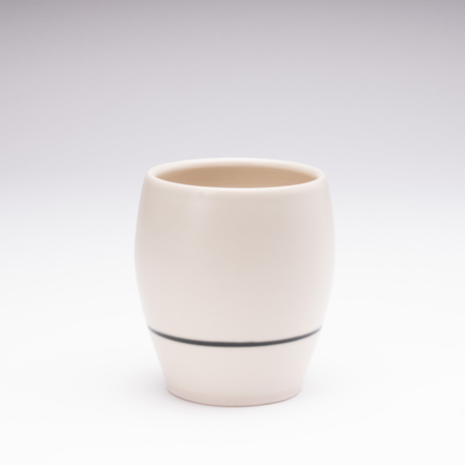White Cup with Stripe