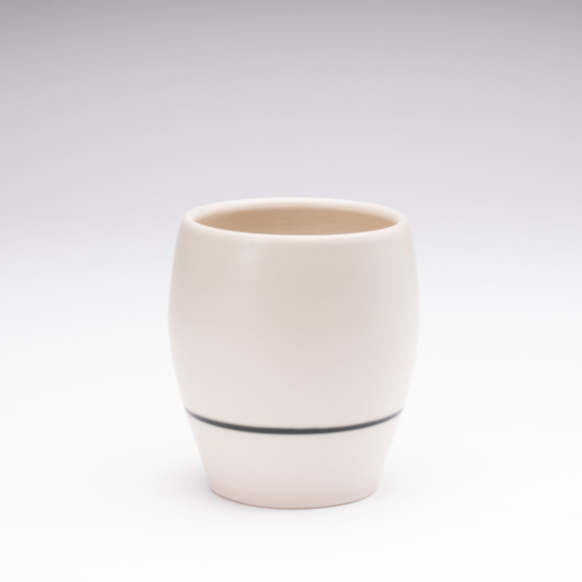 White Cup with Stripe