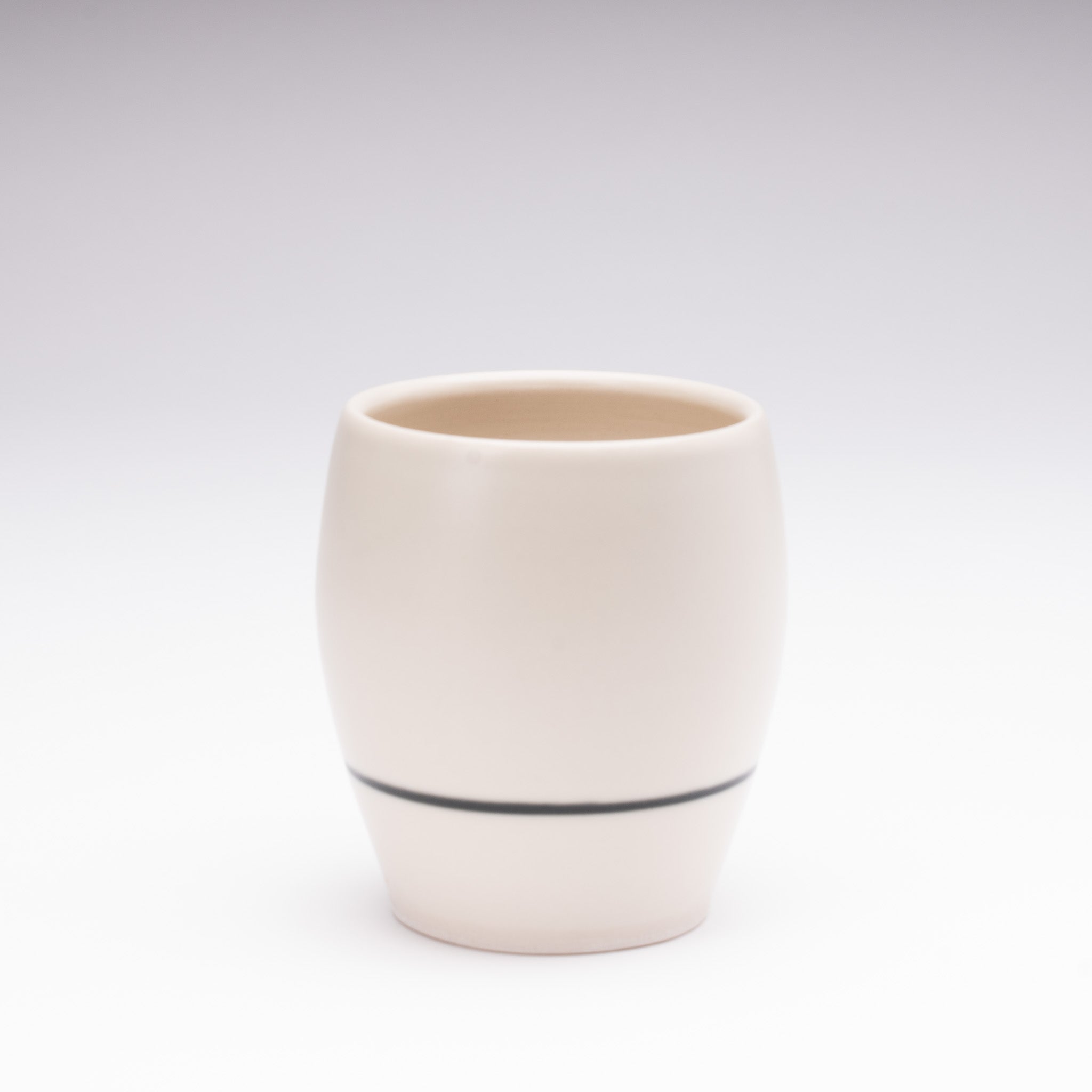 White Cup with Stripe