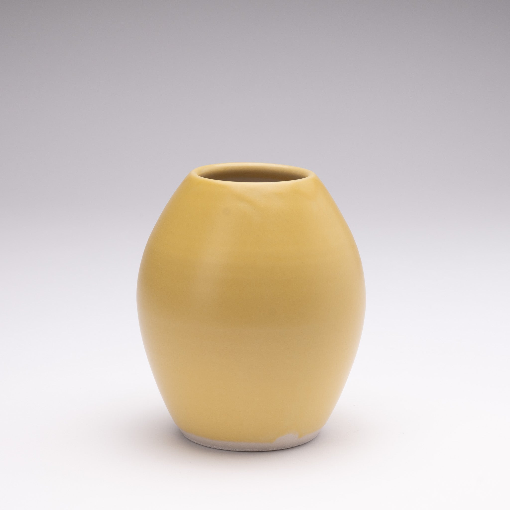 Matte Yellow Vase