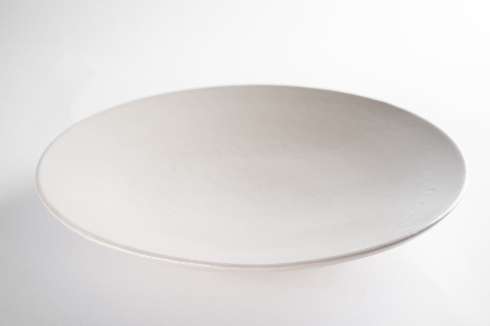 Large Matte White Platter #1