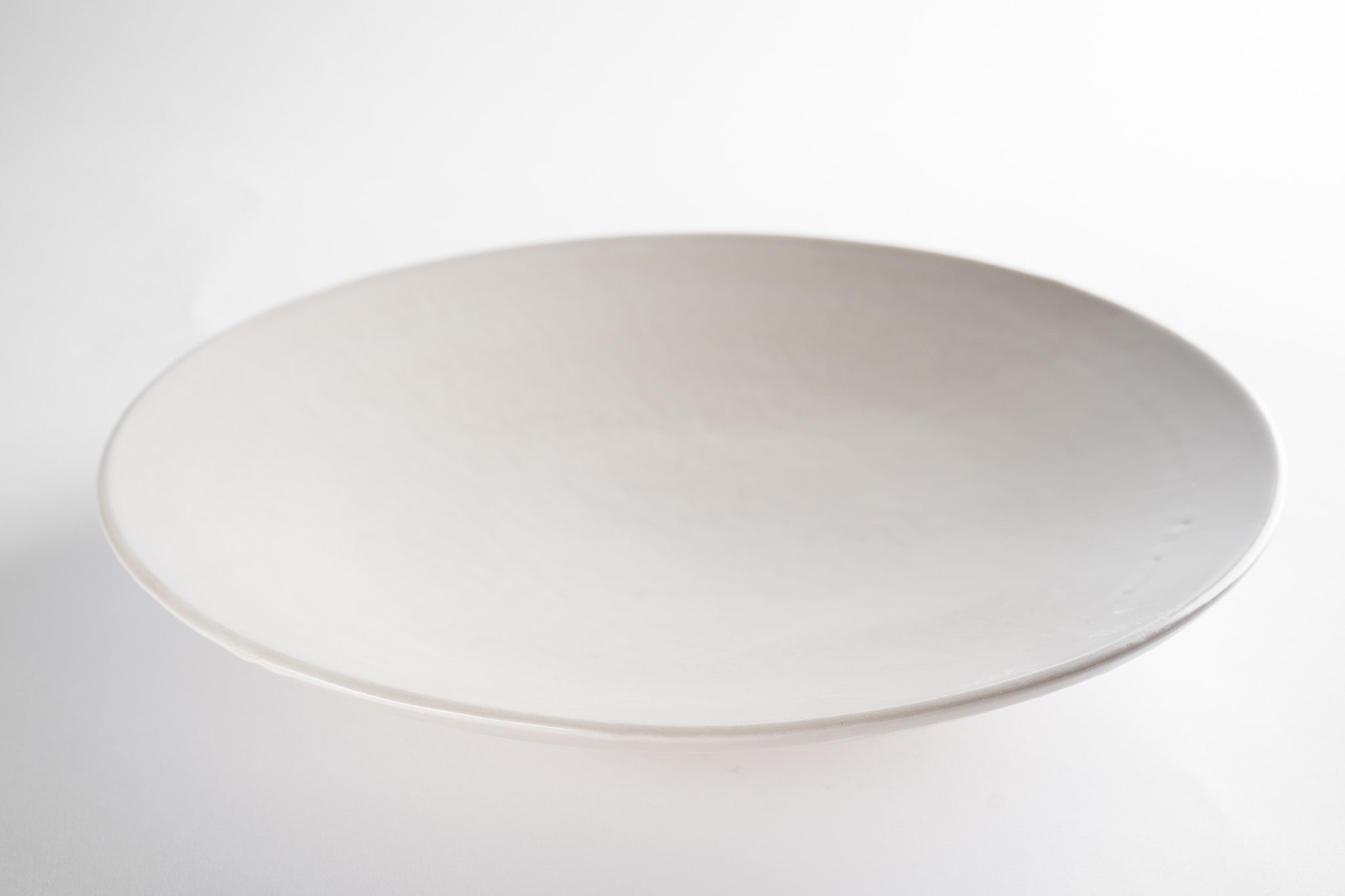 Large Matte White Platter #1