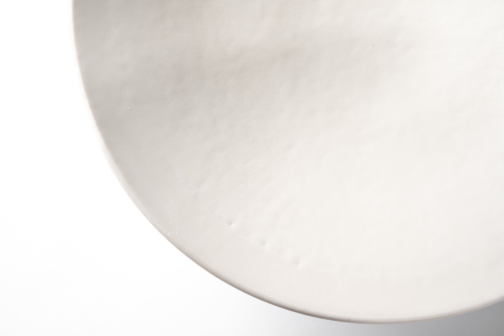 Large Matte White Platter #1