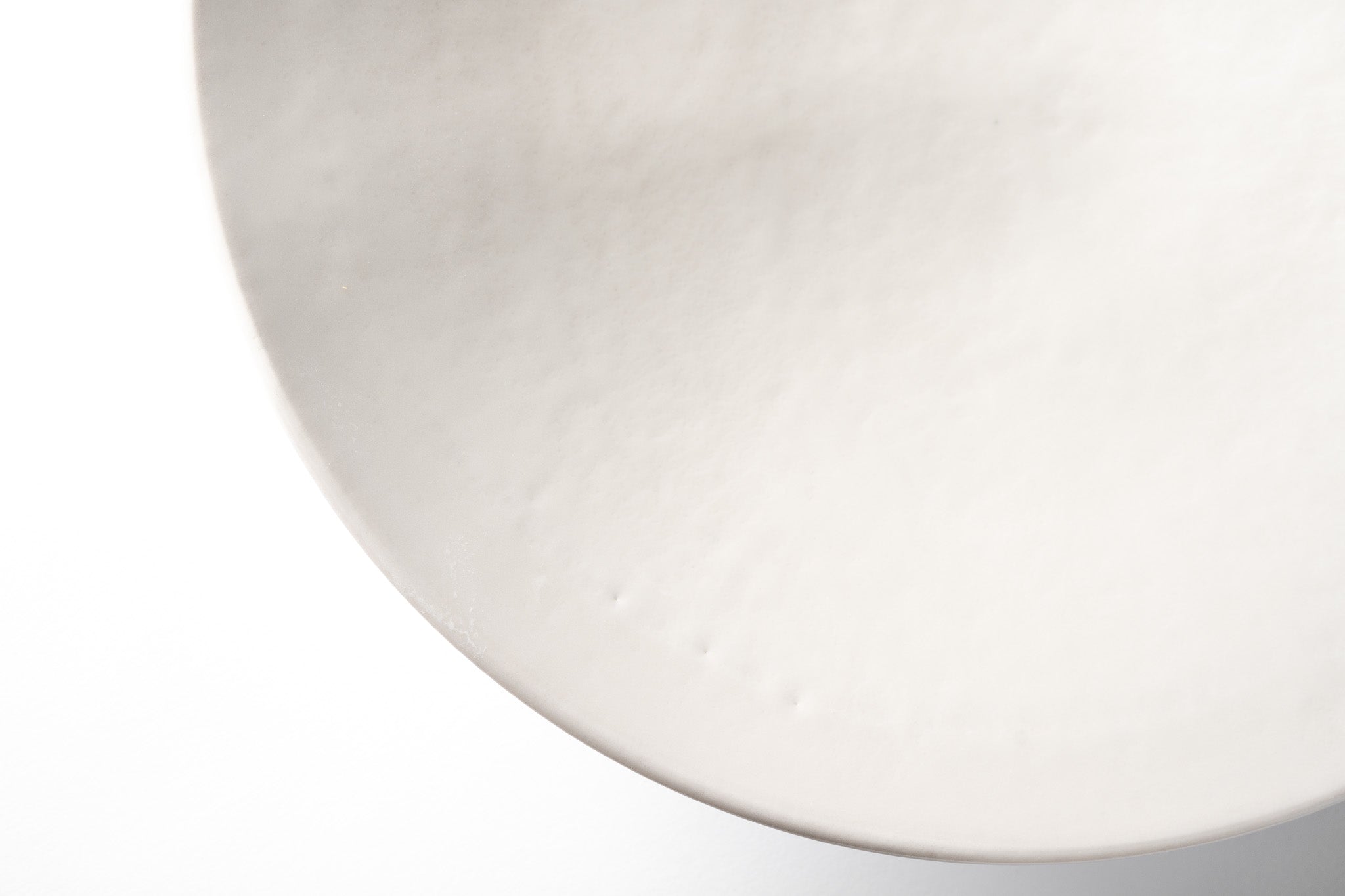 Large Matte White Platter #1
