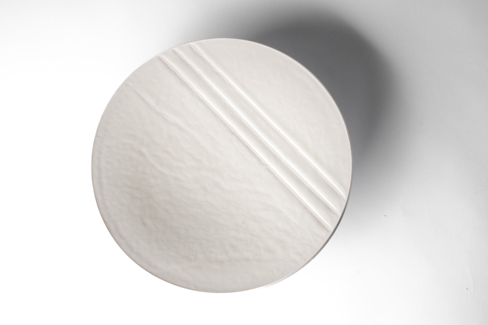 Large Matte White Platter #4