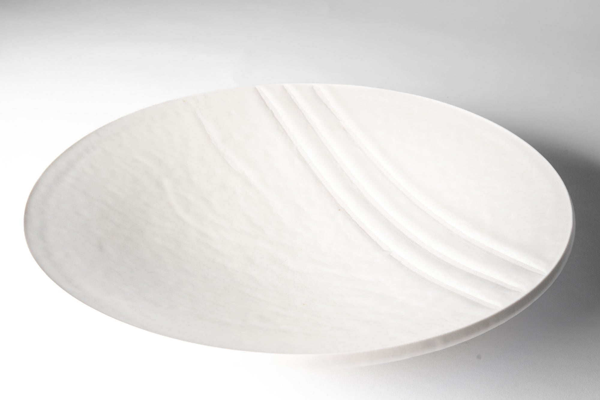 Large Matte White Platter #4