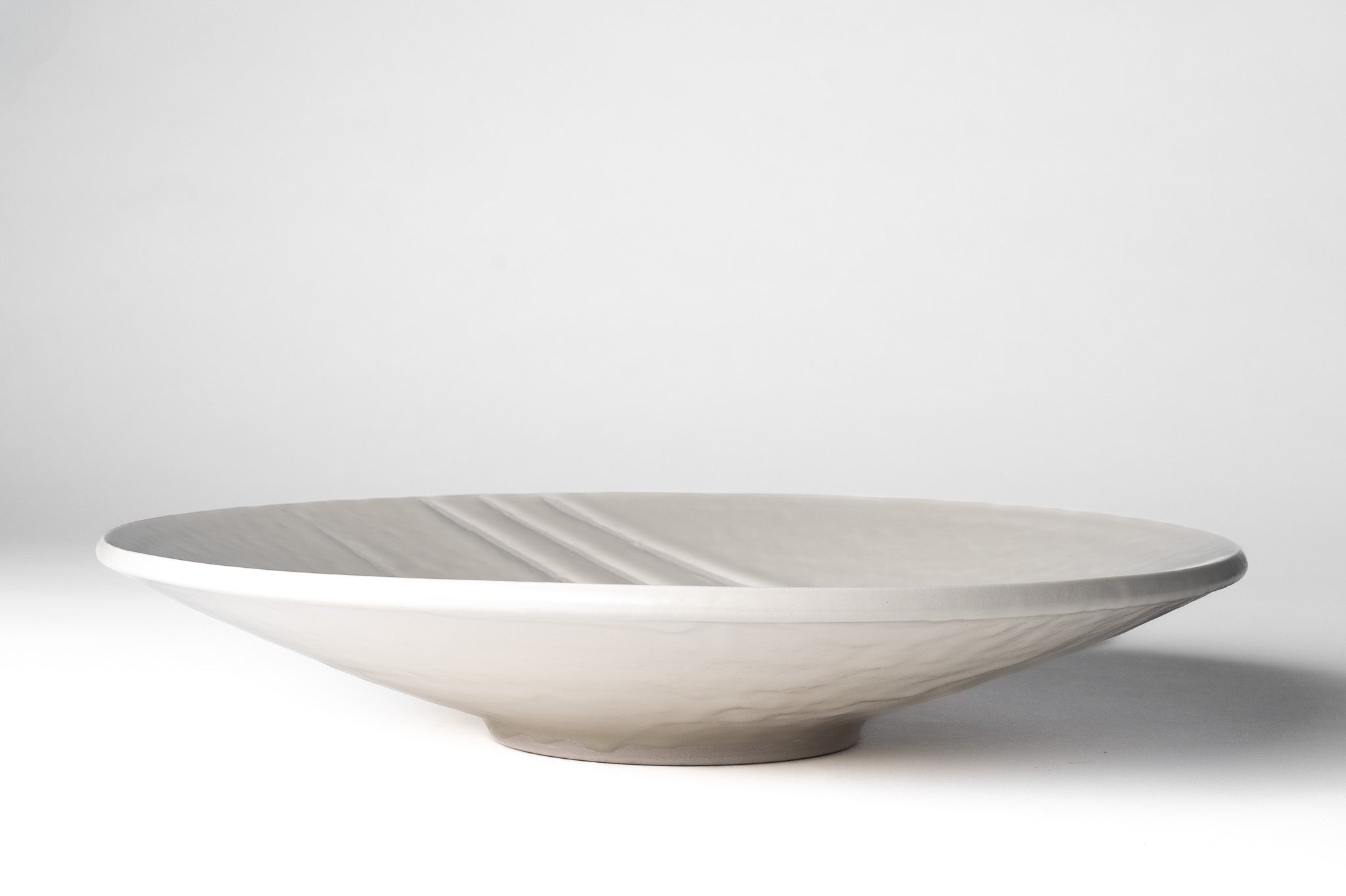 Large Matte White Platter #4