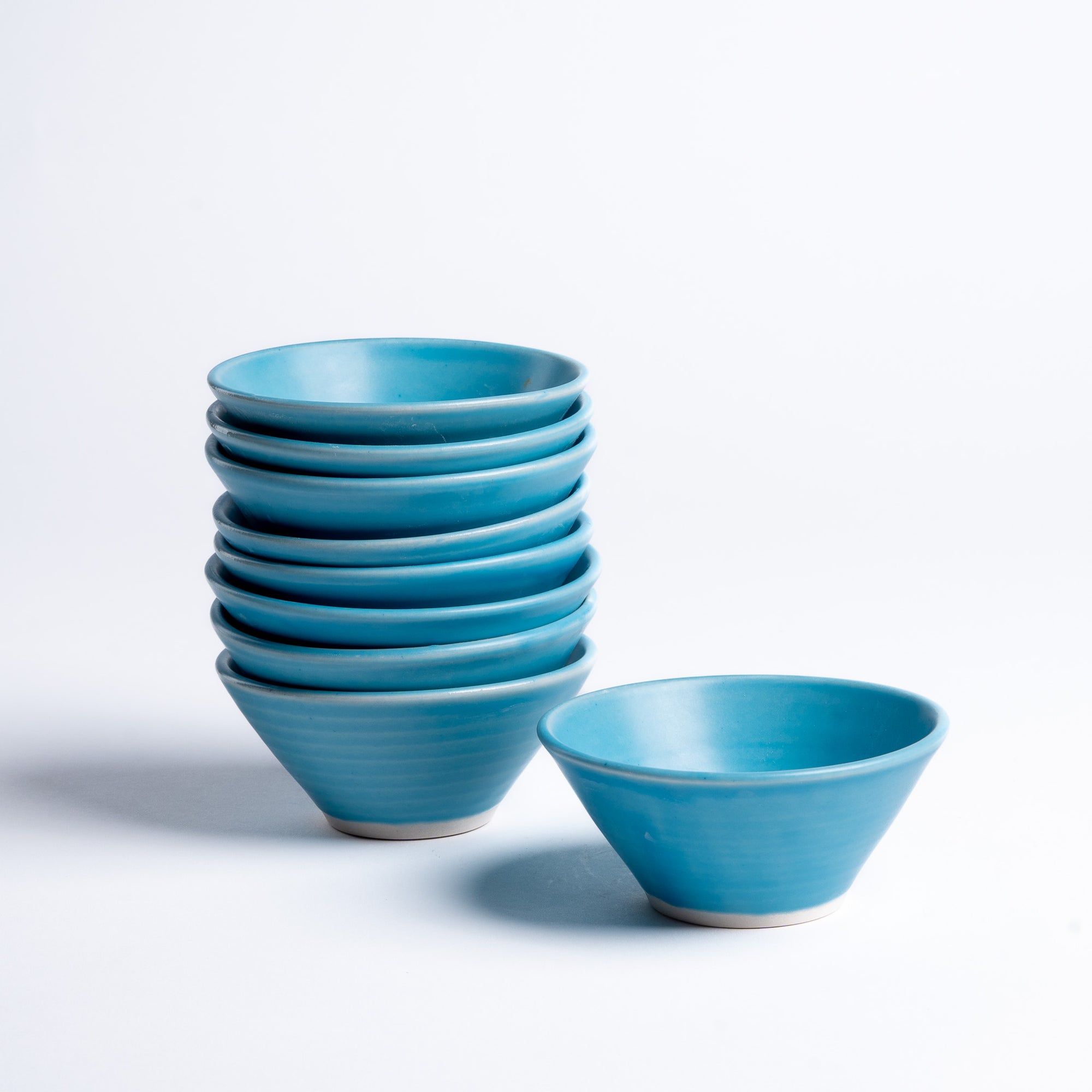 Turquoise Snack Bowl Set
