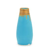 Gramercy Milk Vase- Turquoise and Gold