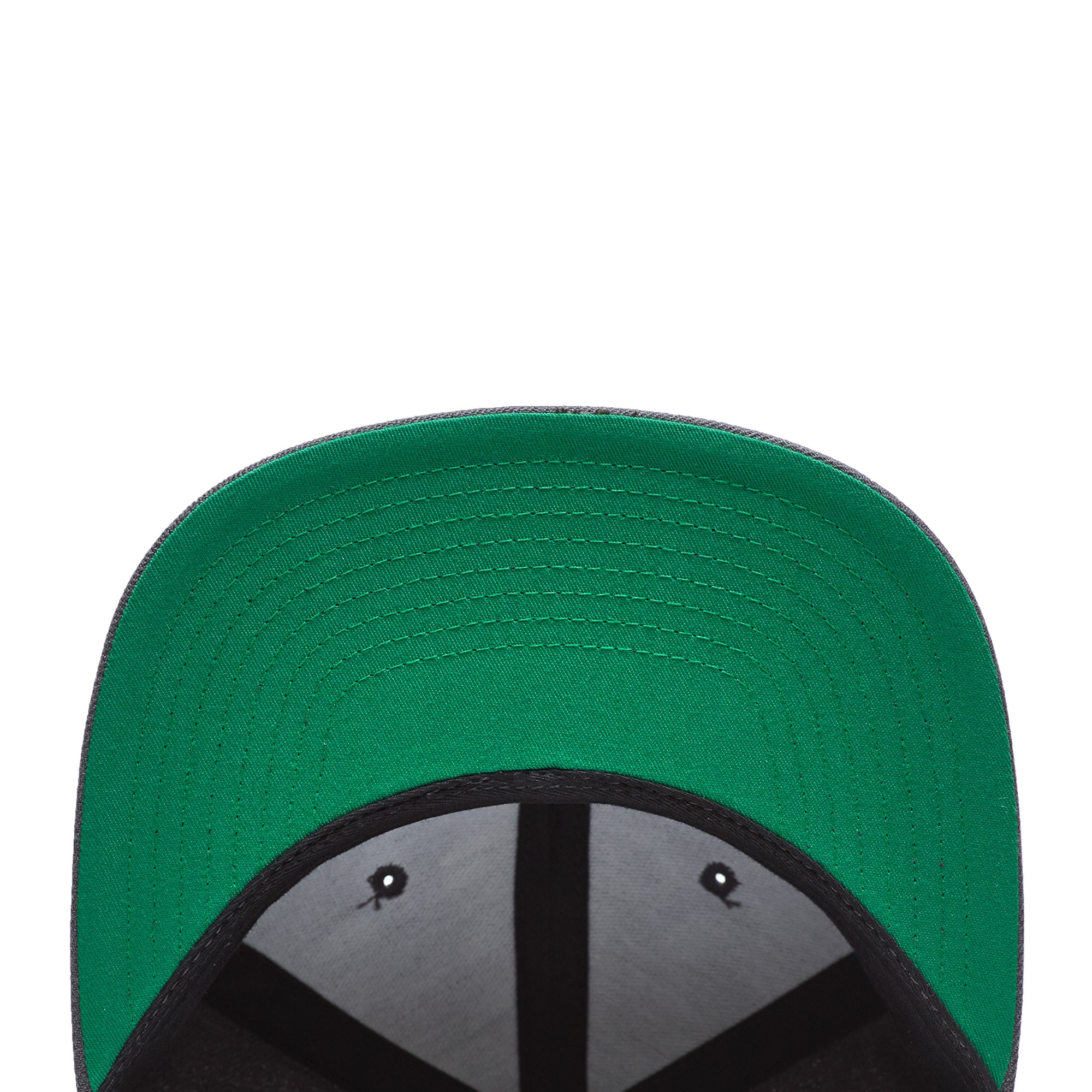 Flat Brim Trucker Hat-Red Porcelain Logo